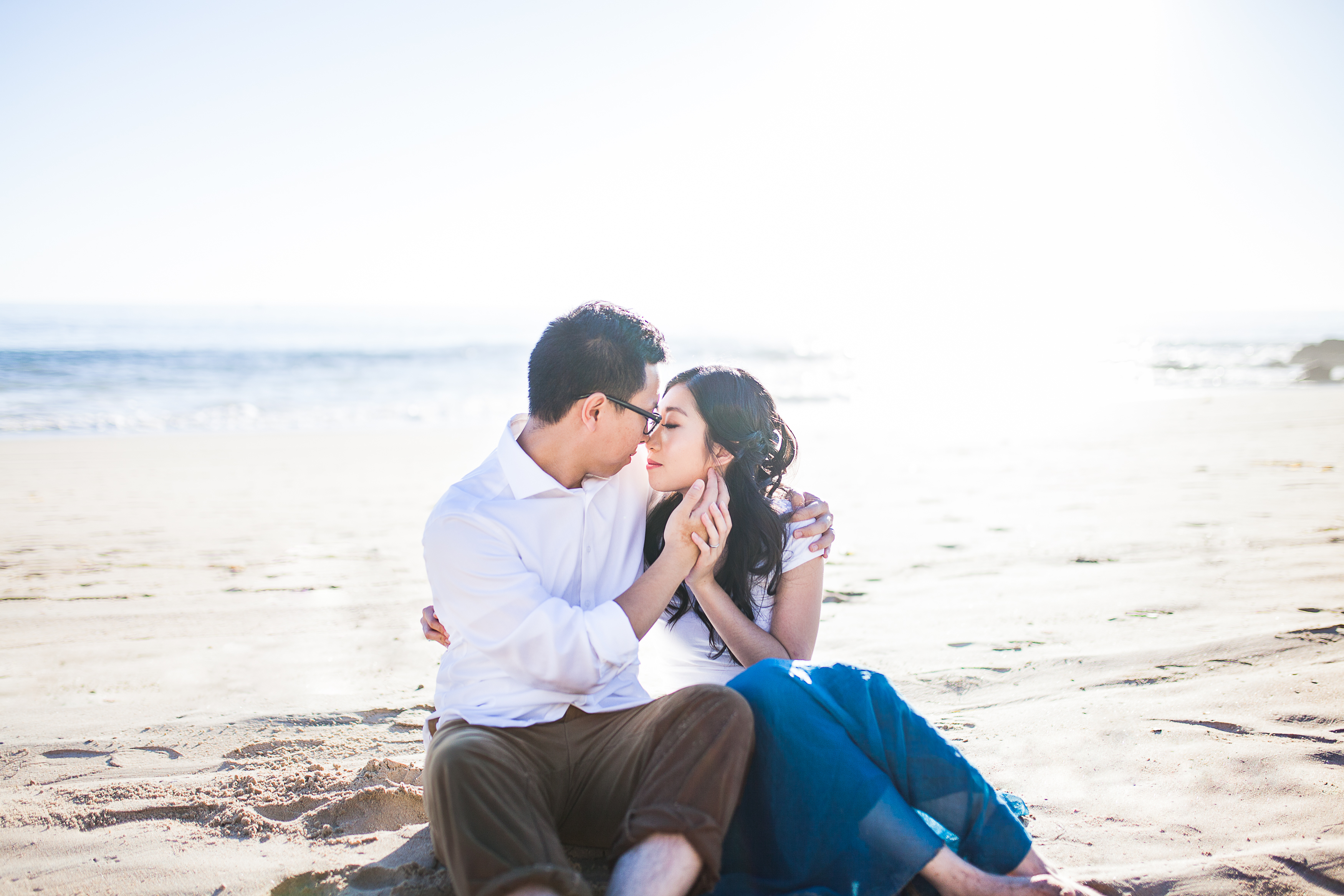 Angel & Jun’s Engagement Session // Crystal Cove State Park in Laguna Beach, CA